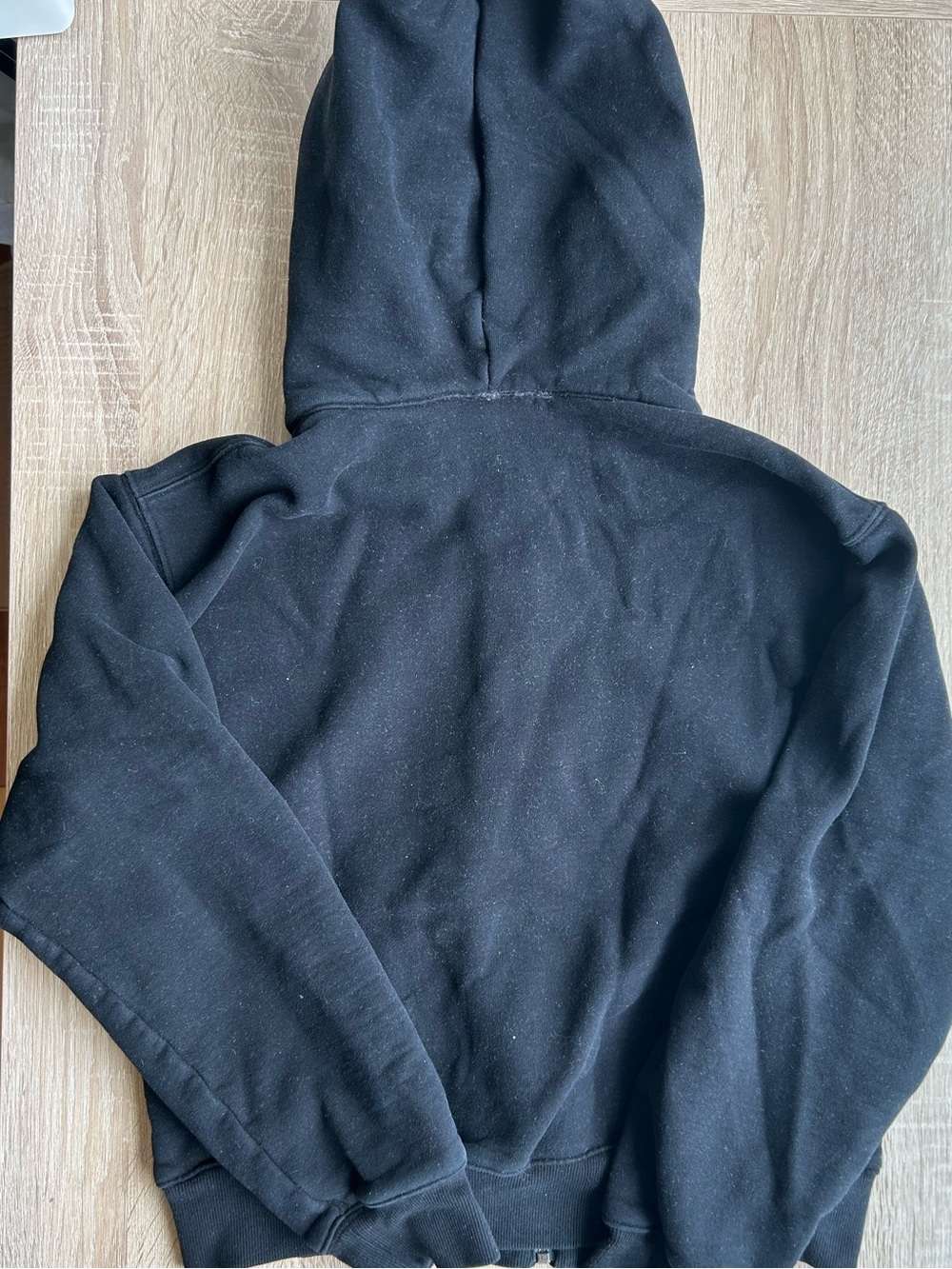 Aritzia Cozy Fleece Zip Up Hoodie Black S  Small - Picture 5 of 5